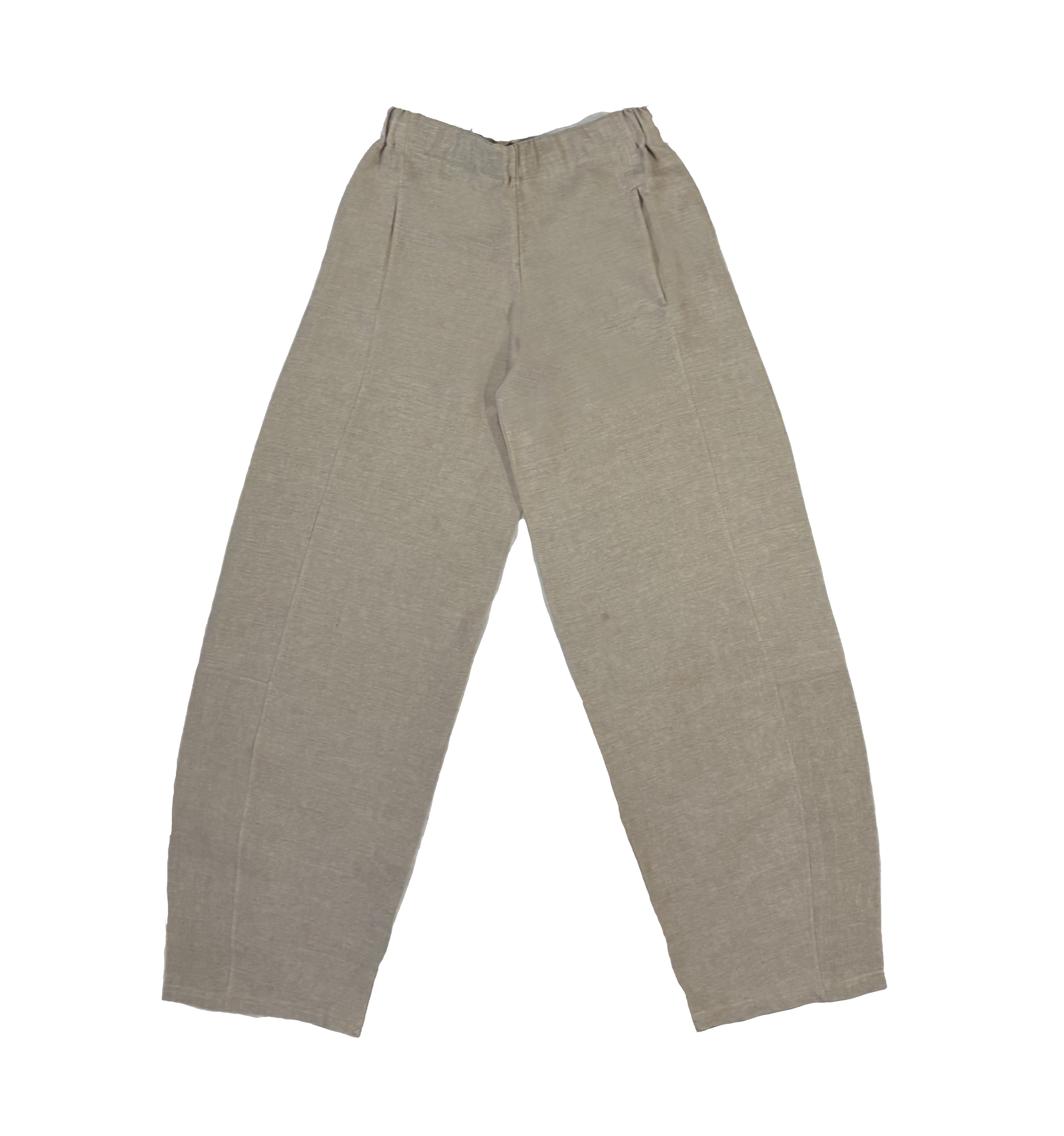 Pantalon ballon en lin, couleur naturelle