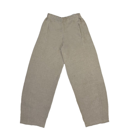 Pantalon ballon en lin, couleur naturelle