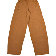 Pantalon ballon en ramie couleur sépia